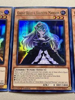 3x Ghost Belle & Haunted Mansion | Super Rares | RA01 | NM | 1st Ed | YuGiOh! - Image 5