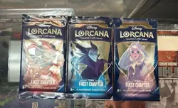 Disney Lorcana TCG: The First Chapter Booster Packs 3 Packs Art Set Sealed - Image 1