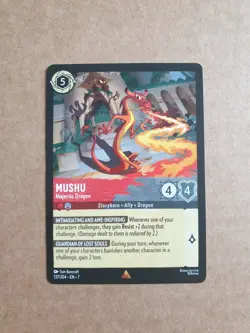 Disney Lorcana Mushu Majestic Dragon 137/204 Non Foil - Image 1