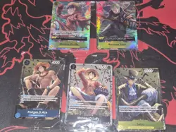 One Piece TCG - 5 Card Sealed Promo Lot - ASL Brothers & Egghead - NM/Sealed - Image 1
