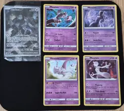 Lot of 5 Mewtwo Pokemon Cards - Promo sealed- Sun&Moon- Scarlet and Violet- - Image 1