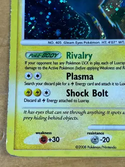 Luxray 8/146 Holo Diamond Pearl Legends Awakened 2008 Pokemon TCG Card - Image 5