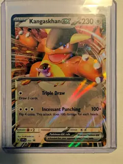 Pokemon Kangaskhan ex SVP 055 Black Star Promo EX Holo English TCG 2023 Card - Image 2