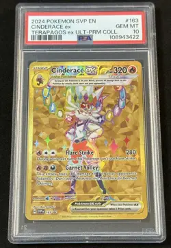 Cinderace Ex SVP 163 PSA 10 Black Star Promo Pokemon Card Fast Ship - Image 1
