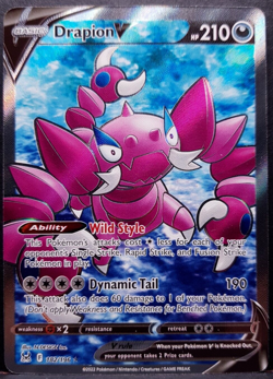 Drapion V 182/196 Lost Origin Full Art Pokemon Pokemon Card English Near Mint - Image 1
