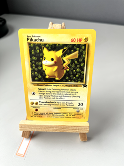 Pokemon Pikachu Card #1 Black Star Rare Promo WOTC Vintage NM - Image 1