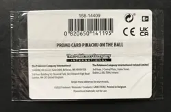 Pikachu on the Ball Futsal 001/005 Pokemon Card UK Exclusive 2020 PROMO NEW - Image 2