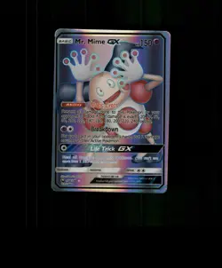 Fan-Art READ DESCRIPTION BELOW HOLO Mr. Mime Card Mr. Mime Pokemon Card p3 - Image 1