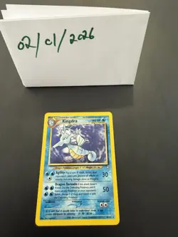 Kingdra 8/111 Neo Genesis Holo Pokemon Card Unlimited NM Condition - Image 1