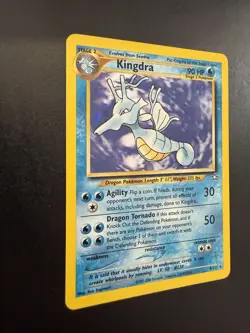Kingdra 8/111 Neo Genesis Holo Pokemon Card Unlimited NM Condition - Image 2