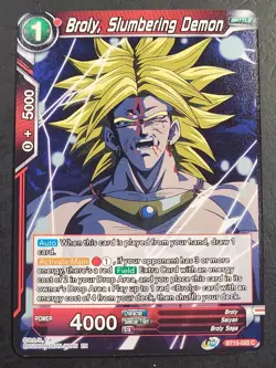 Dragon Ball Super CCG Saiyan Showdown Broly, Slumbering Demon BT15-022 C Card NM - Image 1