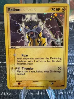 Pokemon Card - Raikou 3/17 POP Series 2 Rare Holo - Image 1