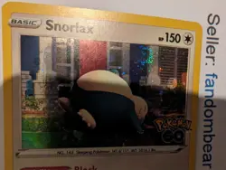 2022 Snorlax DOUBLE SWIRL Cosmos Holo Promo card 055/078 Pokemon Go TCG NM/LP - Image 4