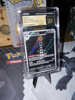 Pokemon 2025 Gothitelle 211 White Flare Promo Card PRISTINE Grade 10 (Not psa) - Image 2
