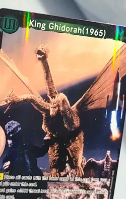 Godzilla Card Game King Ghidorah (1965) (C) - G: Monsters Raid Again - Image 3