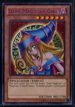YuGiOh Dark Magician Girl DL18-EN003 PURPLE TEXT Duelist League Promo Card M/NM - Image 1