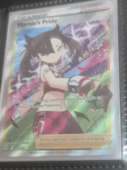 Pokemon Card Marnies Pride 171 Full Art Brilliant Stars Pokemon TCG - Image 1