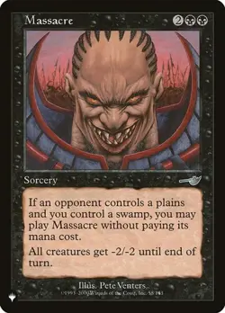 Massacre - Retro Frame The List NM MTG - Image 1