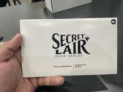 MTG Secret Lair ~ Prints of Darkness ~ Rainbow FOIL ~ Sealed in Hand! - Image 1