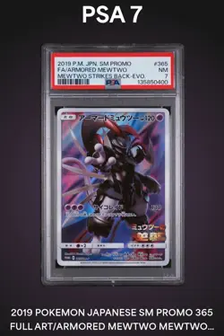PSA 7 Armored Mewtwo 365/SM-P Movie Promo 2019 Pokemon Card Japanese - Image 1