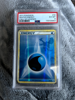 2011 Pokemon Water Energy 90/95 Holo Pokemon Call of Legends PSA 6 Low Pop - Image 1