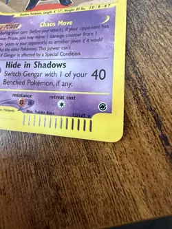 Pokemon Gengar 13/165 Expedition Base Set 2002 Stage 2 90 HP Rare Nintendo - Image 5