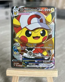Pokemon Non TCG Ash Ketchum Pikachu Custom Fanart Holo (English) - NM - Image 1