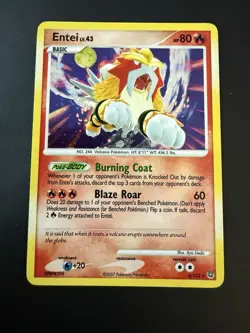 Pokemon ENTEI 4/132 4 Diamond & Pearl Secret Wonders 2007 Holo - NM - Image 1