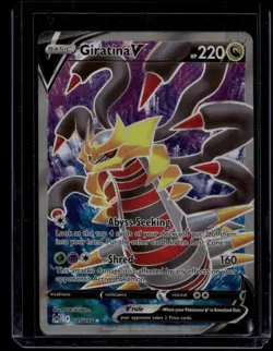 Pokemon TCG Giratina V 185/196 Lost Origin Full Art NM - Image 1