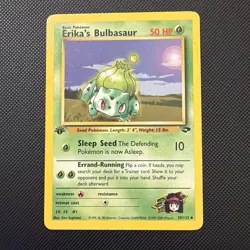 Erikas Bulbasaur Pokemon 1st Edition Gym Challenge 039/132 Vintage Holo Rare NM - Image 1
