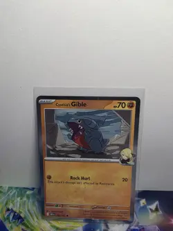 Pokemon TCG Cynthia’s Gible Destined Rivals 102/182 Cosmos Holo NM - Image 1