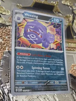 Pokemon Singles Reverse Holo Weezing Rare SV: Scarlet & Violet 151 110/165 NM - Image 1