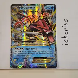 Pokemon M Gyarados EX Ultra Rare Full Art Holo Breakpoint 27/122 2016 HP240 - Image 1