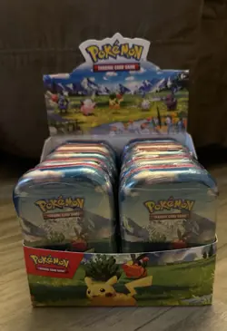 Pokemon Ascended Heroes Mini Tin Display ✅10 Sealed Booster Tins- Open Display - Image 1