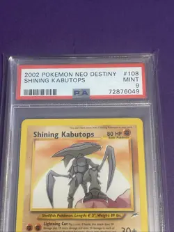 2002 Pokemon Neo Destiny #108 Shining Kabutops PSA 9 MINT - Image 3