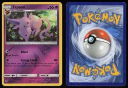 Espeon 89/214 Rare Lost Thunder Reverse Holo Pokemon - Image 3