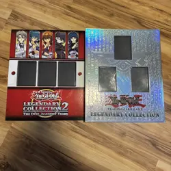 Yugioh Legendary Collection Binder 1 and 2 - Only Binder No Cards Duel Academy - Image 1