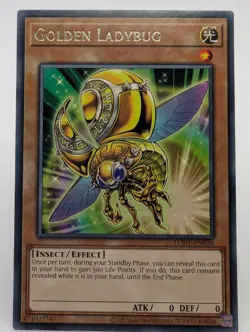 YuGiOh Light of Destruction Golden Ladybug LODT-EN036 Rare - Image 1