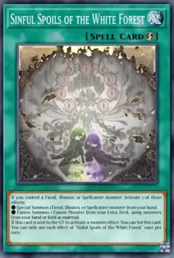 Sinful Spoils Of The White Forest - SUDA-EN055 - Common - Yu-Gi-Oh! 1st Ed - Image 1