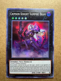 Crimson Knight Vampire Bram DASA-EN013 Dark Saviors 1st Edition Yugioh - Image 1
