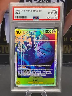 2025 One Piece English EB02-052 Enel SR PSA 10 GEM MINT - Image 1