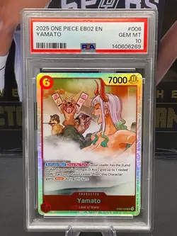2025 One Piece English EB02-006 Yamato SR PSA 10 GEM MINT - Image 1