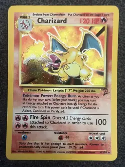 Charizard 4/130 Base Set 2 Holo Rare Pokemon Card Lightly Played - Image 1