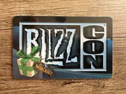 WoW BlizzCon 2008 World Of Warcraft Big Blizzard Bear In-game Mount Unused Card - Image 1