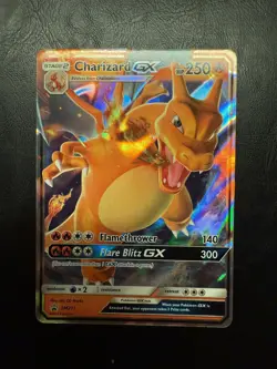 Pokemon TCG Charizard GX Full Art Holo Card SM211 Sun & Moon Black Star Promo - Image 1