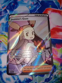 Pokemon Card TCG - Jasmine's Gaze 233/191 Full Art Ultra Rare Surging Sparks NM - Image 1