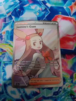 Pokemon Card TCG - Jasmine's Gaze 233/191 Full Art Ultra Rare Surging Sparks NM - Image 2