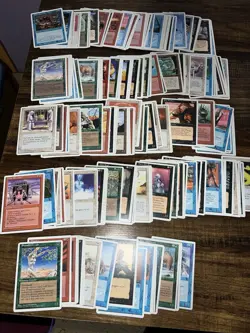 MTG Magic the Gathering 1000+ Vintage Card Lot White Boarder Revised and Up - Image 1