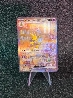 Pokemon Card Alakazam Ex 201/165 Secret Rare Scarlet Violet Pokemon 151 - Image 1