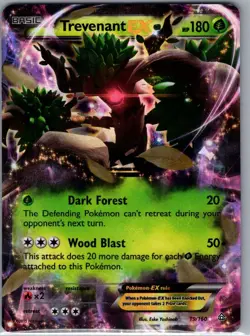 Trevenant EX 19/160 XY - Primal Clash - Pokemon Card - LP - Image 1